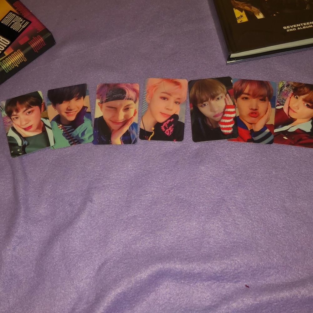 Bts you never walk around photo card set